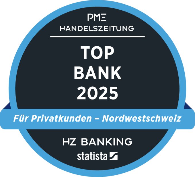 PME Handelszeitung Top Bank 2025 Logo